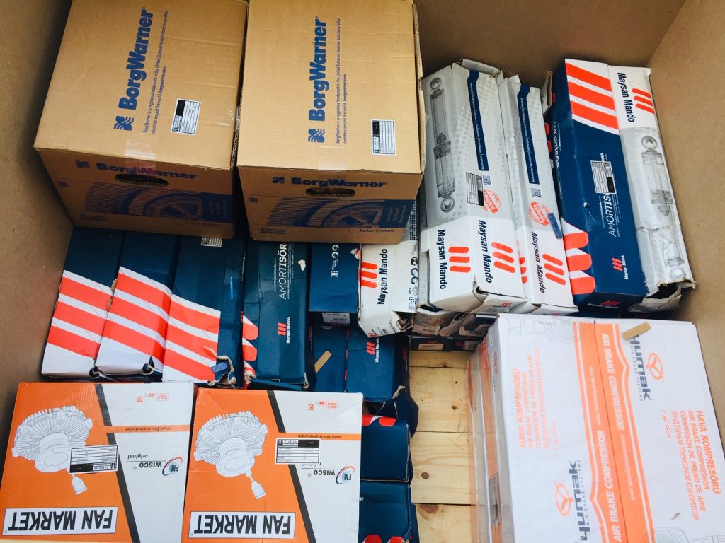 MAN Truck Spare Parts Shipment | YUDIN EQUIPMENT